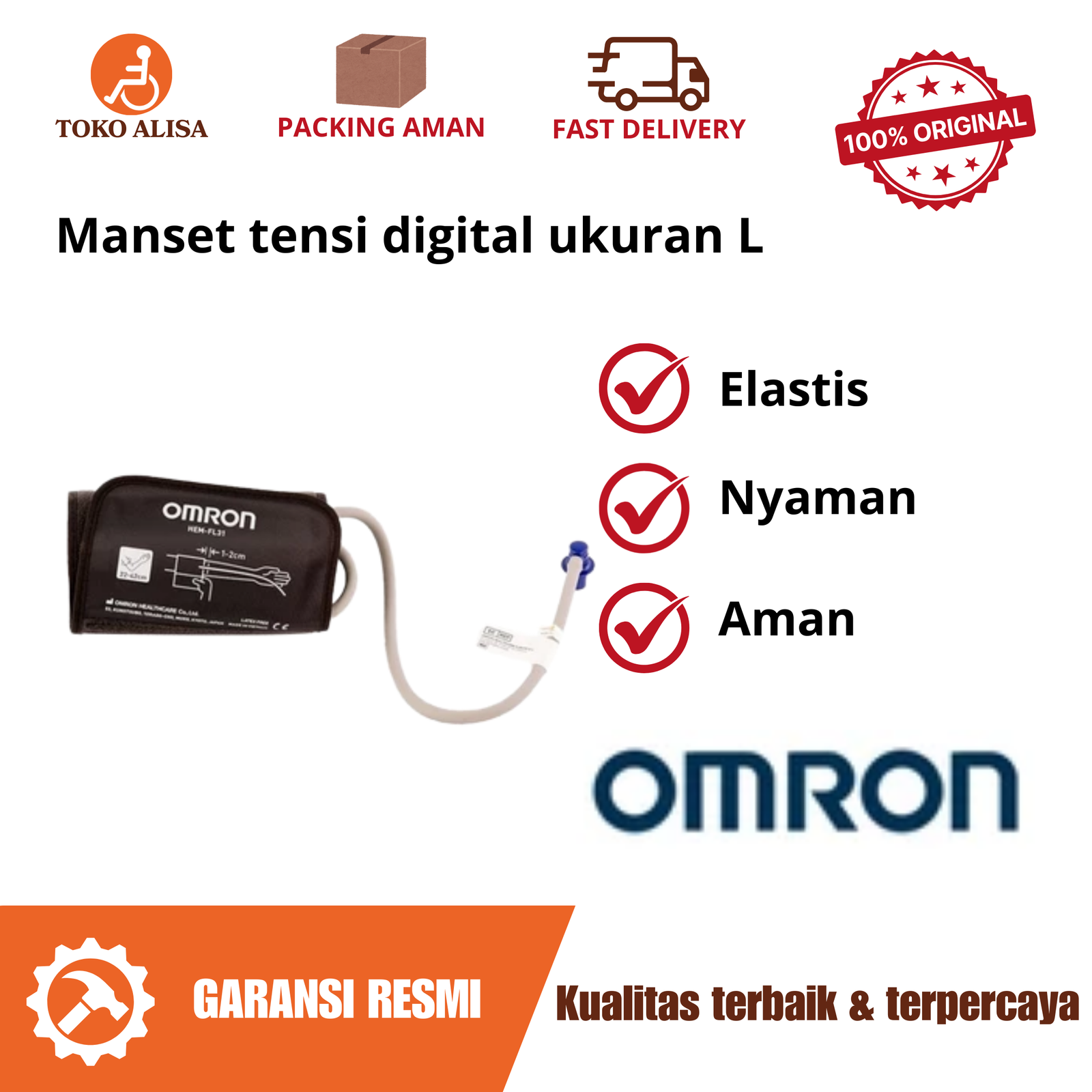 Manset tensi digital ukuran L
